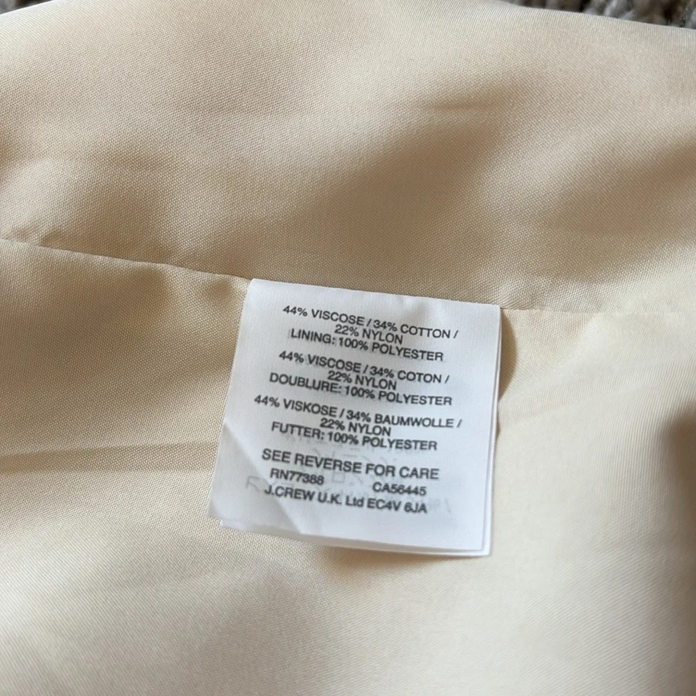 J Crew Lace Cream Dress